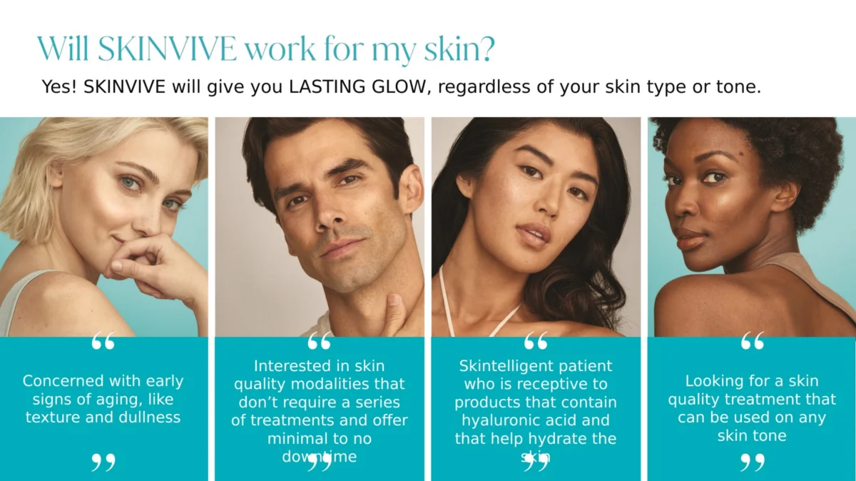 Will SKINVIVE work for my skin? Suitable for every skin type and tone